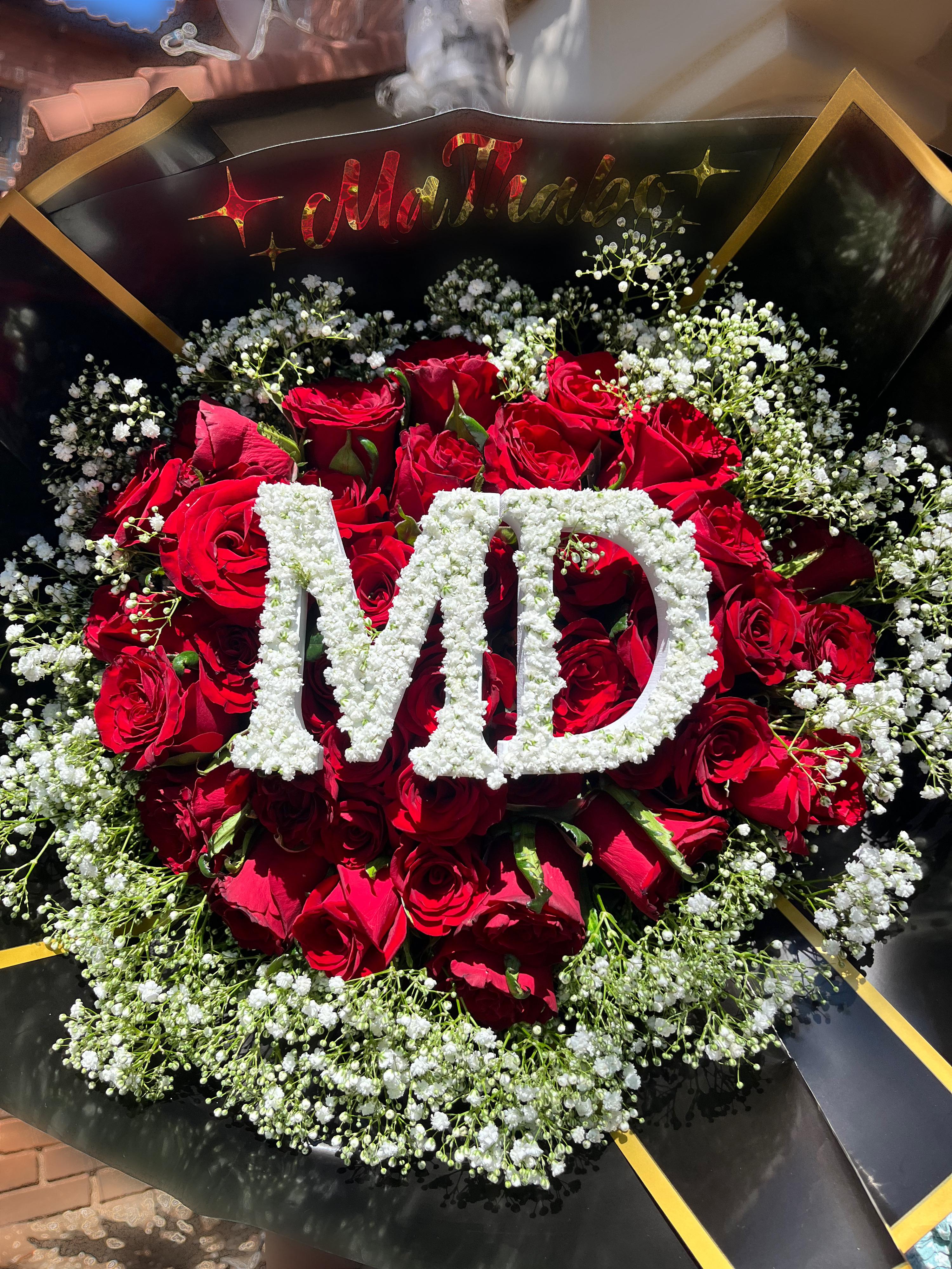 Pink floral arrangement